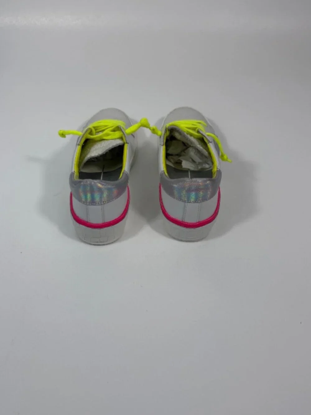 Dolce Vita Women's Zina Sneakers Neon Multi Leather Sz 5.5
